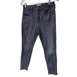 universal threads faded black gray high rise skinny jeans women size 4